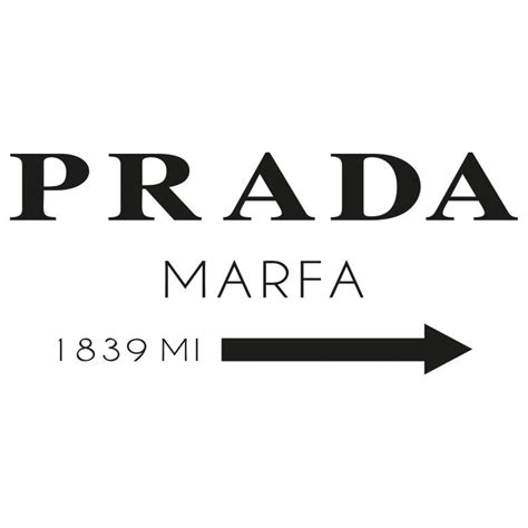 lamina prada marfa|Prada marfa logo.